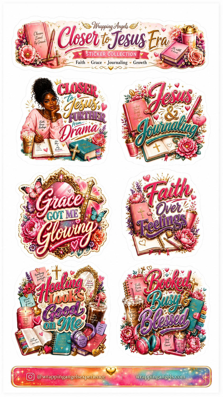 Closer to Jesus Era Sticker Collection