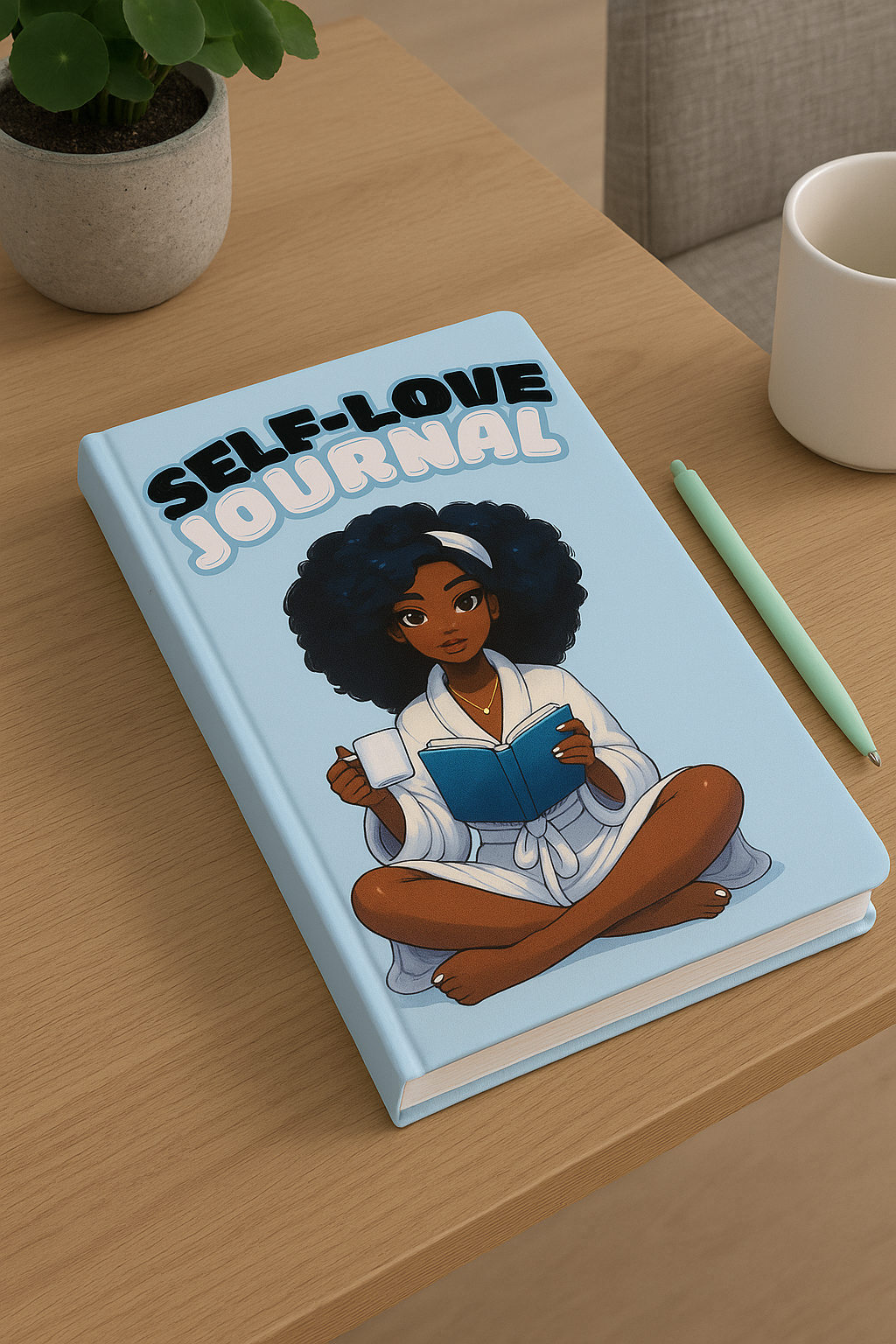 Radiant Reflections self-love journal for gratitude, affirmations, and daily check-ins.
