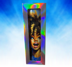 Golden Glow tumbler displayed inside Wrapping Angels™ gift box with filler paper and ribbon, ready for gifting.