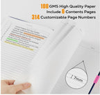 Close-up view of lined pages highlighting smooth paper texture, spacing, and thickness for everyday writing.