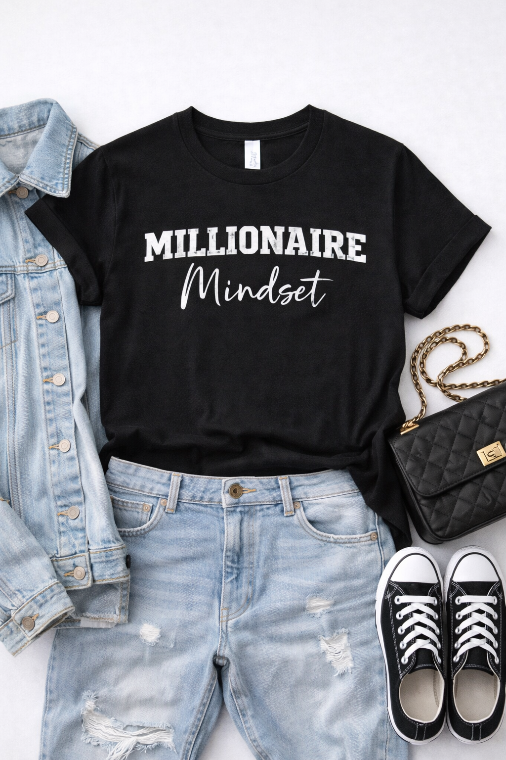 Millionaire Mindset Statement Tee