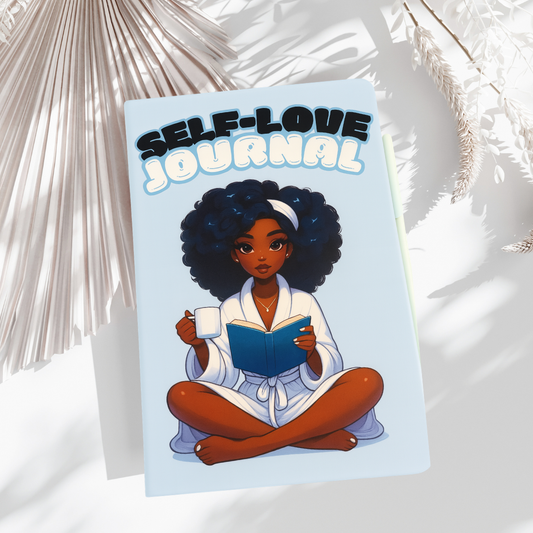 Radiant Reflections self-love journal with gratitude and affirmation prompts for healing and growth.