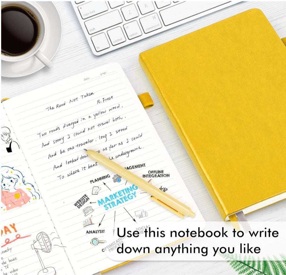 Self Made Motivation Journal with bold pink hardcover and 128 premium lined pages for focus and confidence, A5 size Unwritten Royalty notebook